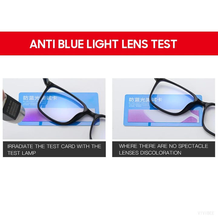 VIVIBEE Vintage Anti Blue Light TR90 Glasses